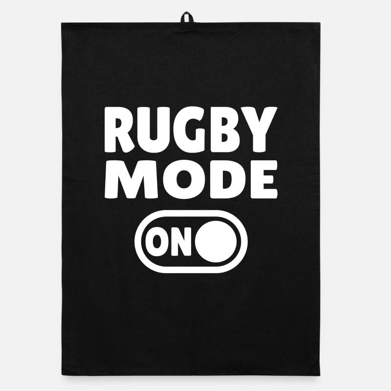 Rugby Mode ON - Rugby Leidenschaft pur Organic Geschirrtuch