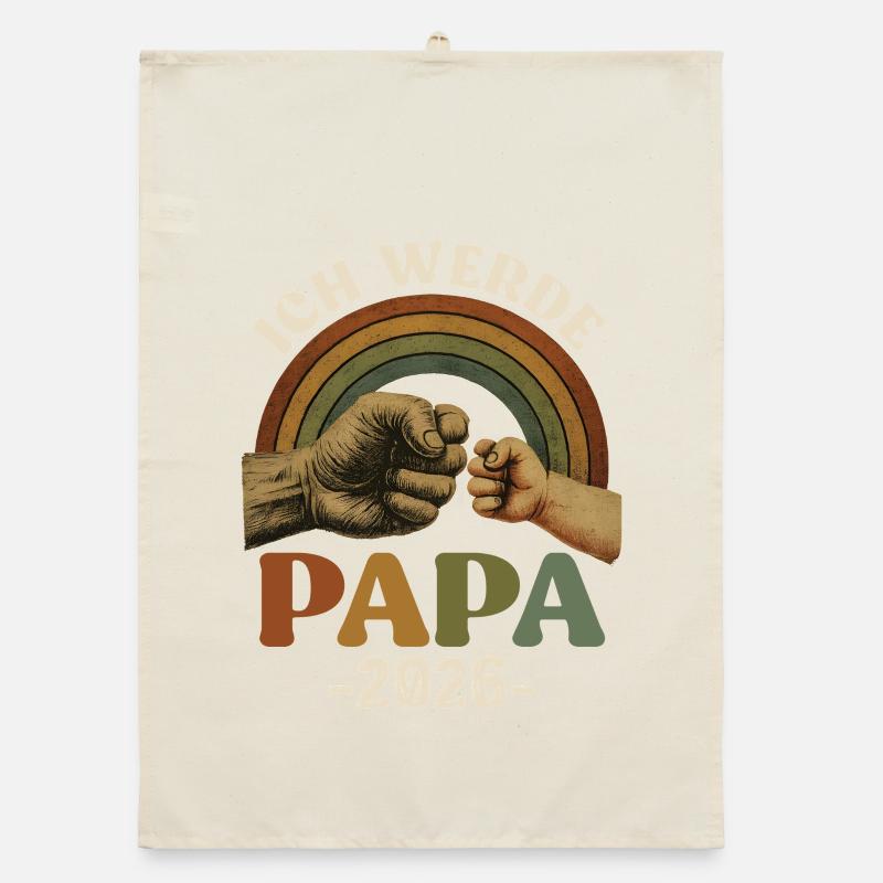 Soon Dad I'M GOING TO BE A DAD 2026 Funny Organic dish towel