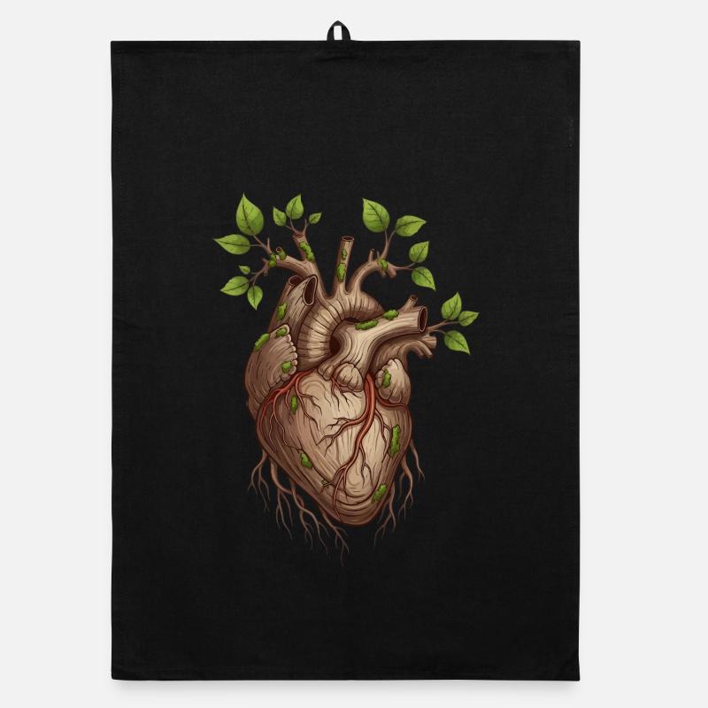 Lebendiges Baumherz Organic Geschirrtuch