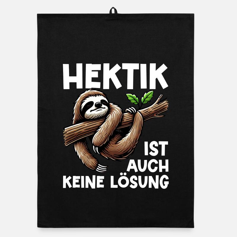 Hectic is also not a solution Sloth Organic dish towel