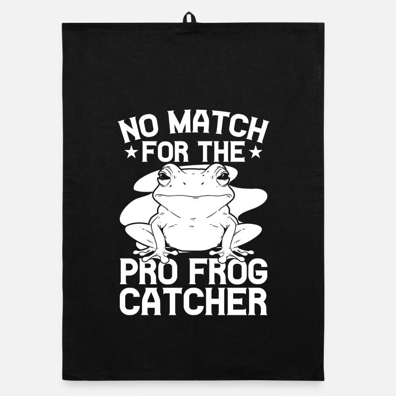 Frog Catcher No Match For The Frog Organic dish towel