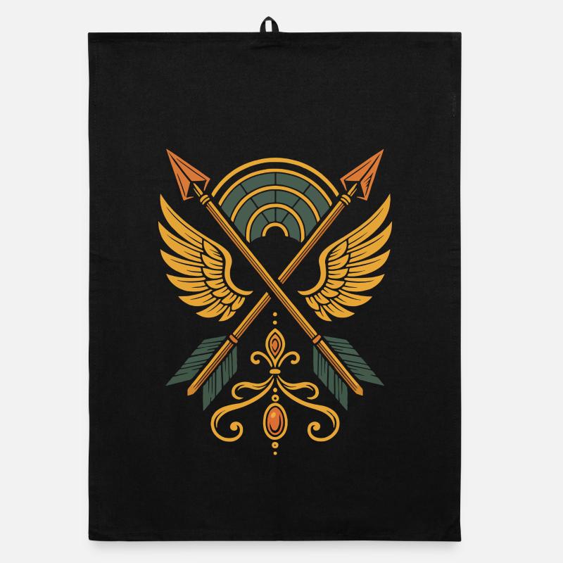 Archery Target Archer Bow Hunting Design Organic dish towel