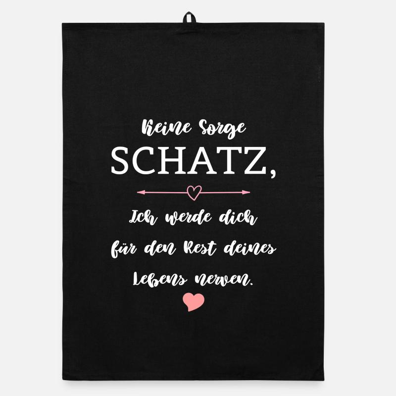 Humor Spruch Beziehung Ehe Partnerschaft Organic Geschirrtuch