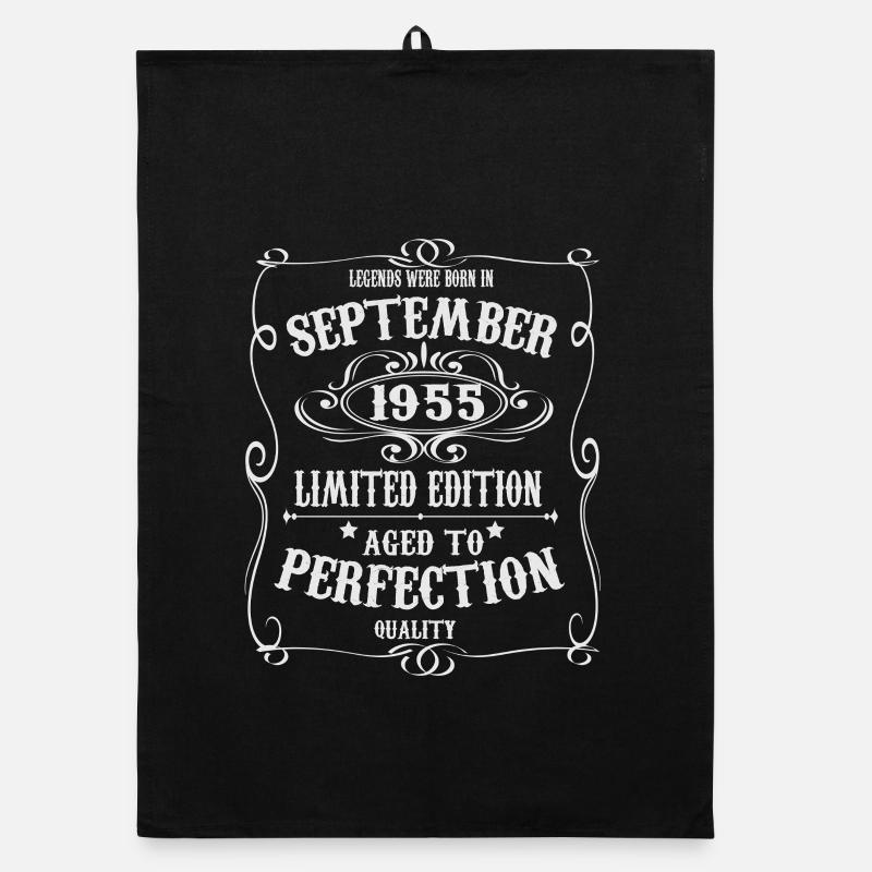 Legends were born in September 1955 Organic dish towel