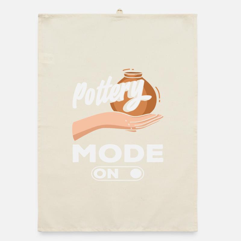 Pottery mode active for creative minds Organic dish towel