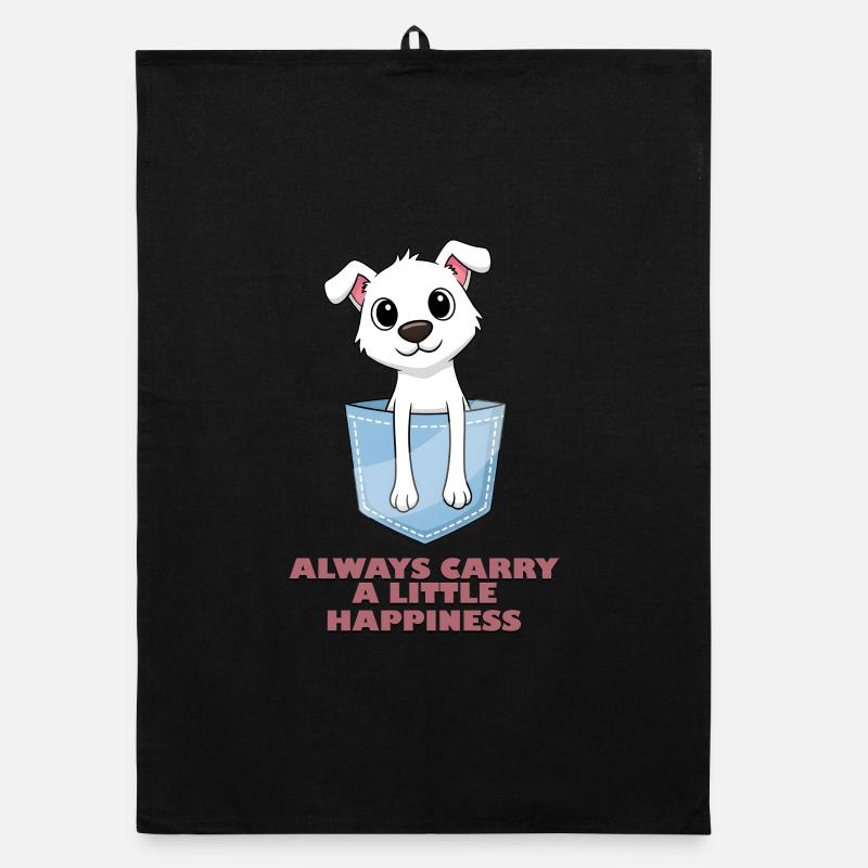 Trage immer ein bisschen Glück in dir Organic Geschirrtuch