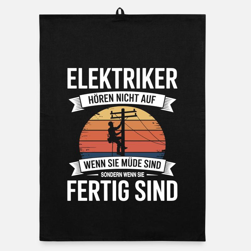 Elektriker Organic Geschirrtuch