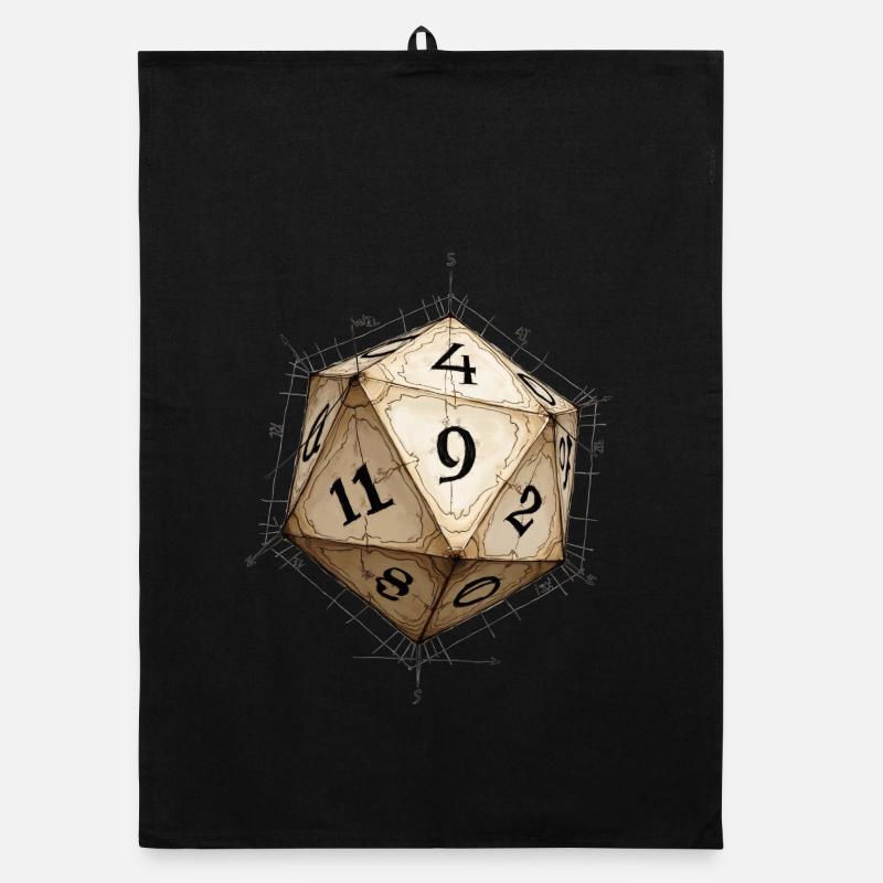 Cube D11 – Plan dessiné de dessins animés Torchon bio