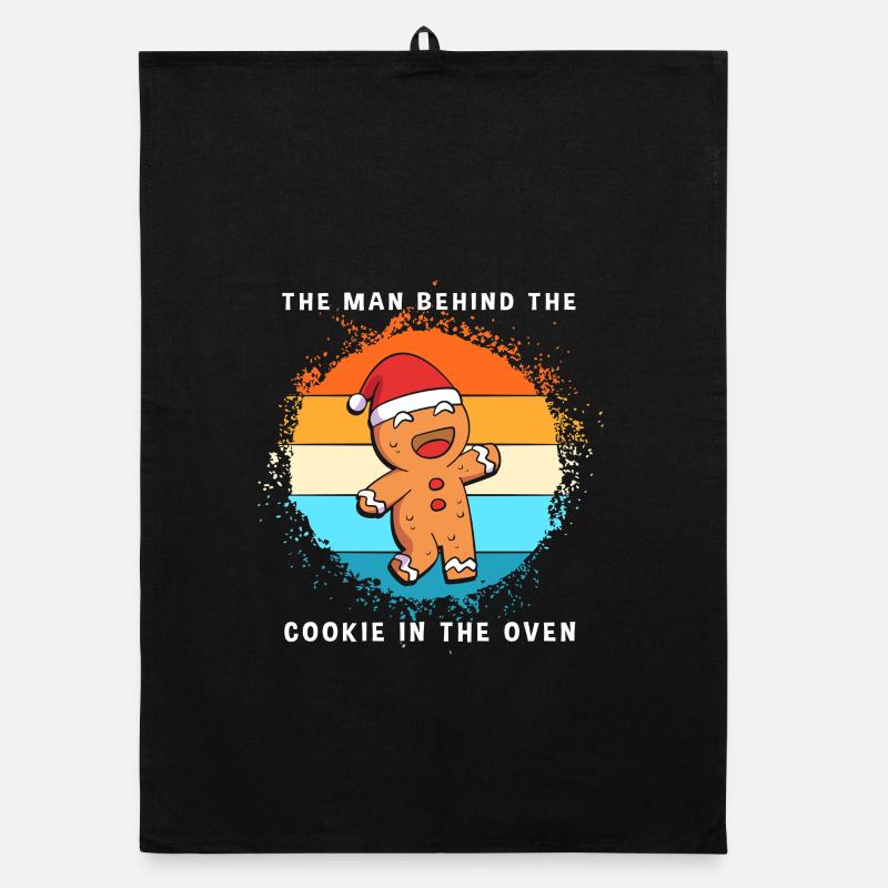 Pregnancy Birth Gingerbread Christmas Organic dish towel