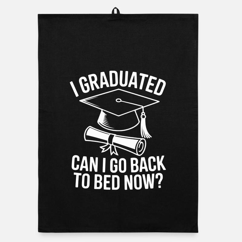 I Graduated Need More Sleep Organic Geschirrtuch