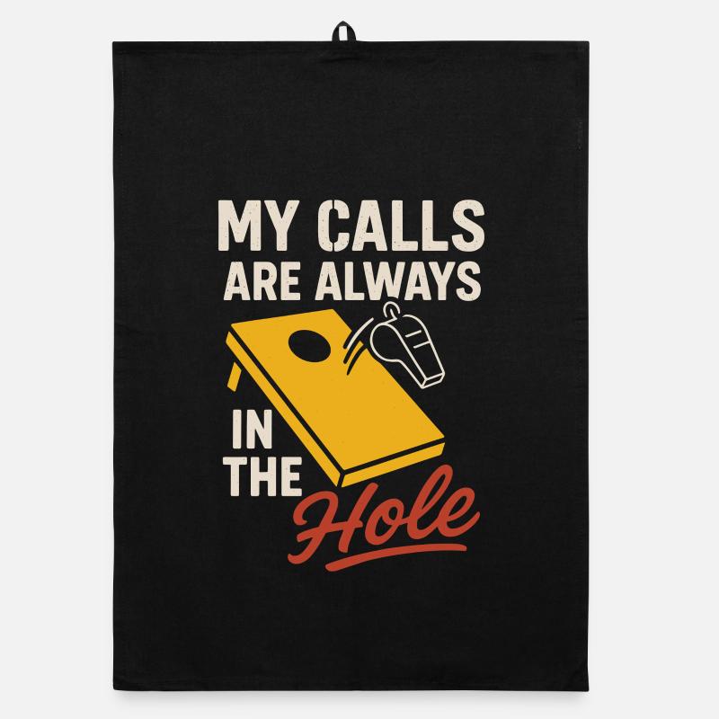 Cornhole Refere Official Referee Organic dish towel