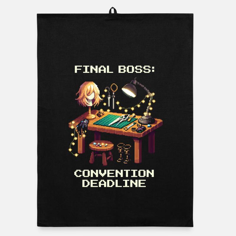 Endboss: Convention-Deadline | Cosplay Organic Geschirrtuch