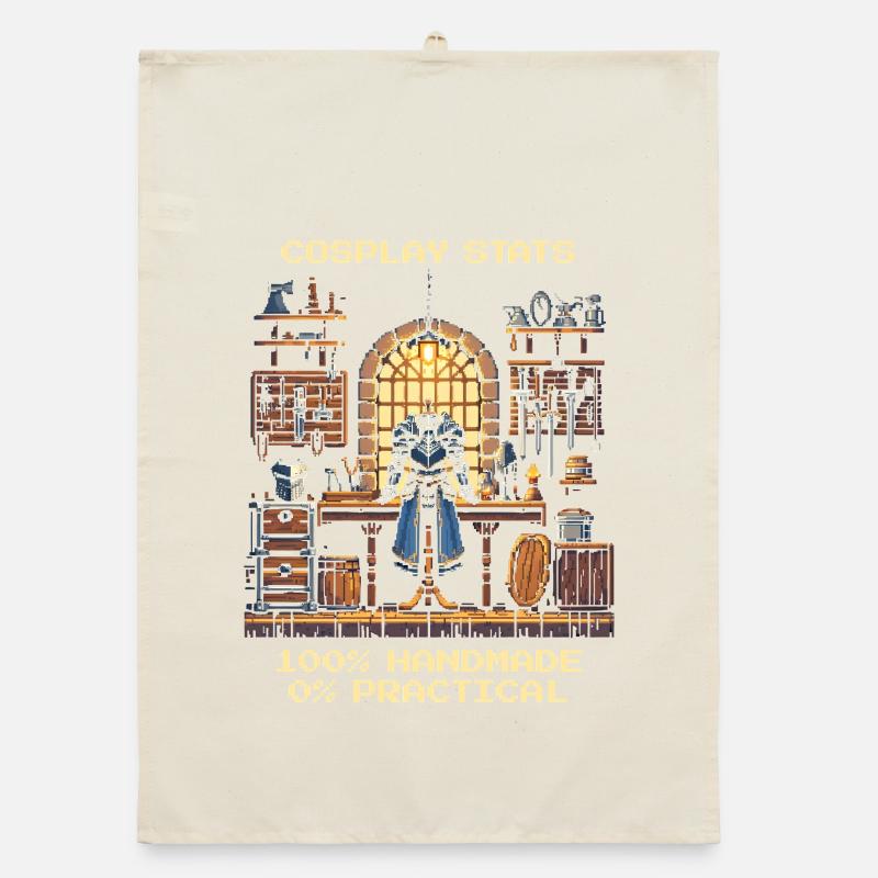 Cosplay Stats: 100% Handmade, 0% Practical Organic dish towel