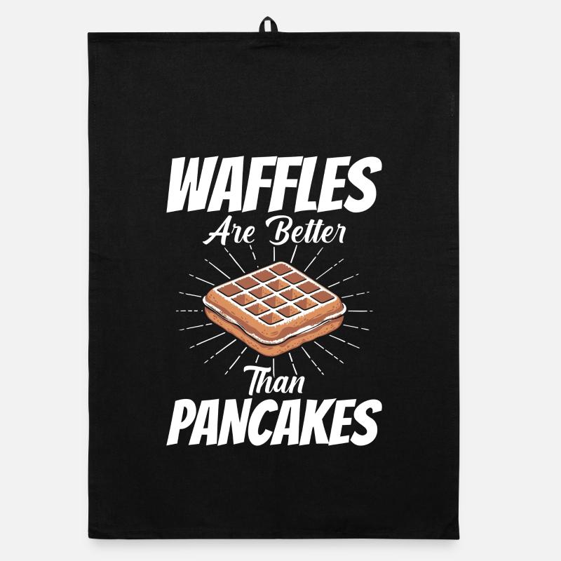 Waffles Are Better Than Pancakes Organic Geschirrtuch