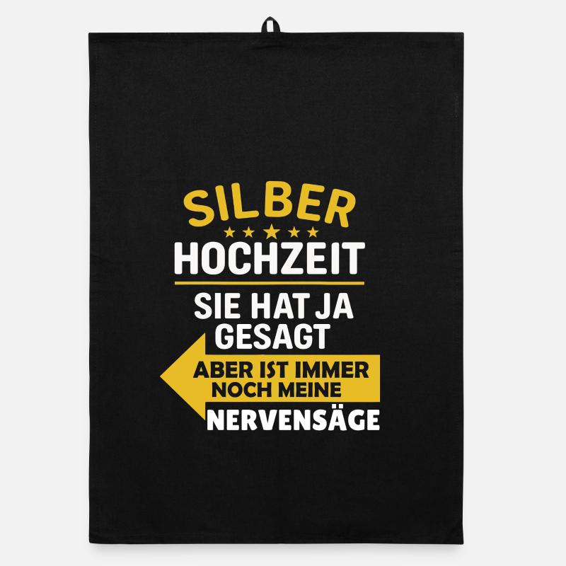 Sarkastisches Hochzeitsgeschenk Organic Geschirrtuch