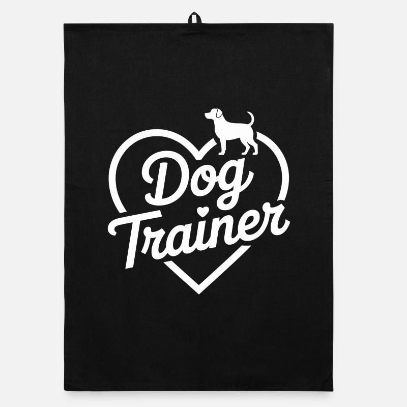 Hundetrainer Herz Design Organic Geschirrtuch