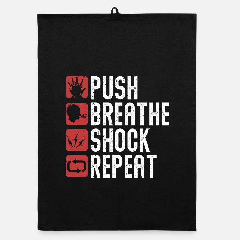 CPR instructor resuscitation emergency doctor Organic dish towel
