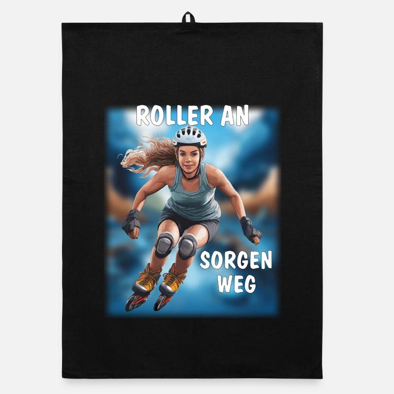 MRS. ROLLER AWAY FROM WORRIES Organic dish towel