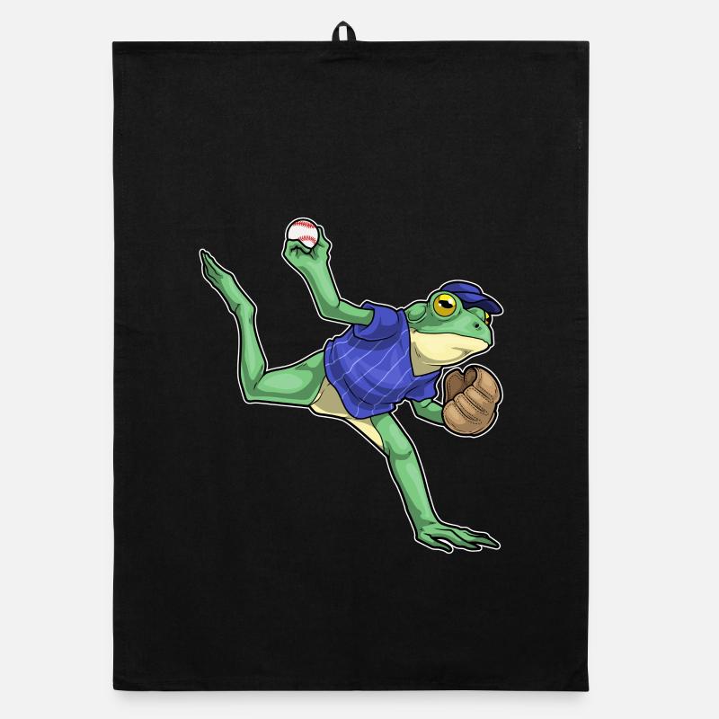 Frog Baseball Gant de baseball Torchon bio