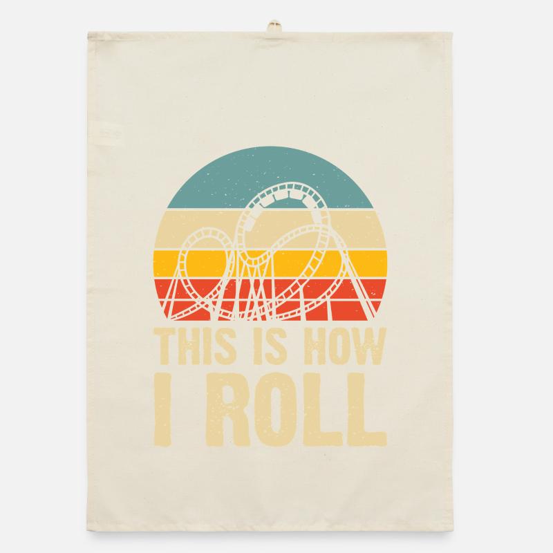 Roller coaster Organic dish towel