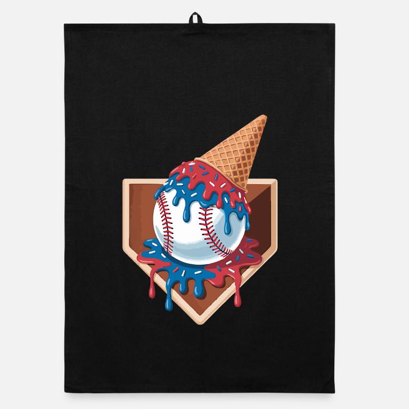 Baseball Player Humor Baseball Organic Geschirrtuch
