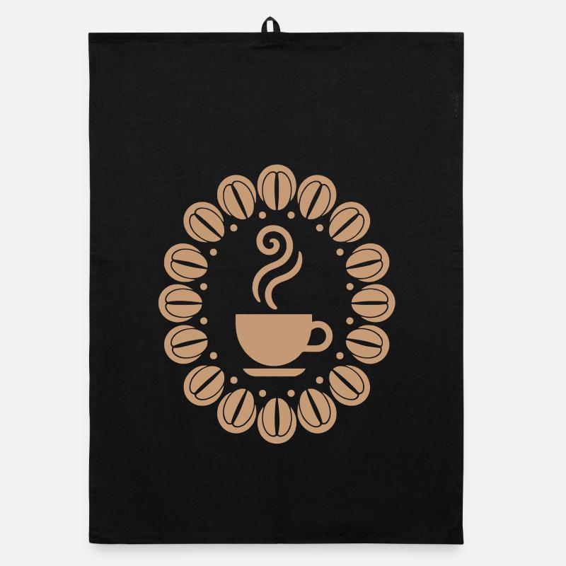 Coffee Cup with Coffee Beans Caffeine Organic Geschirrtuch
