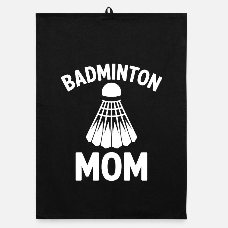 Badminton Spruch Mama Lustiges Badminton Geschenk Organic Geschirrtuch