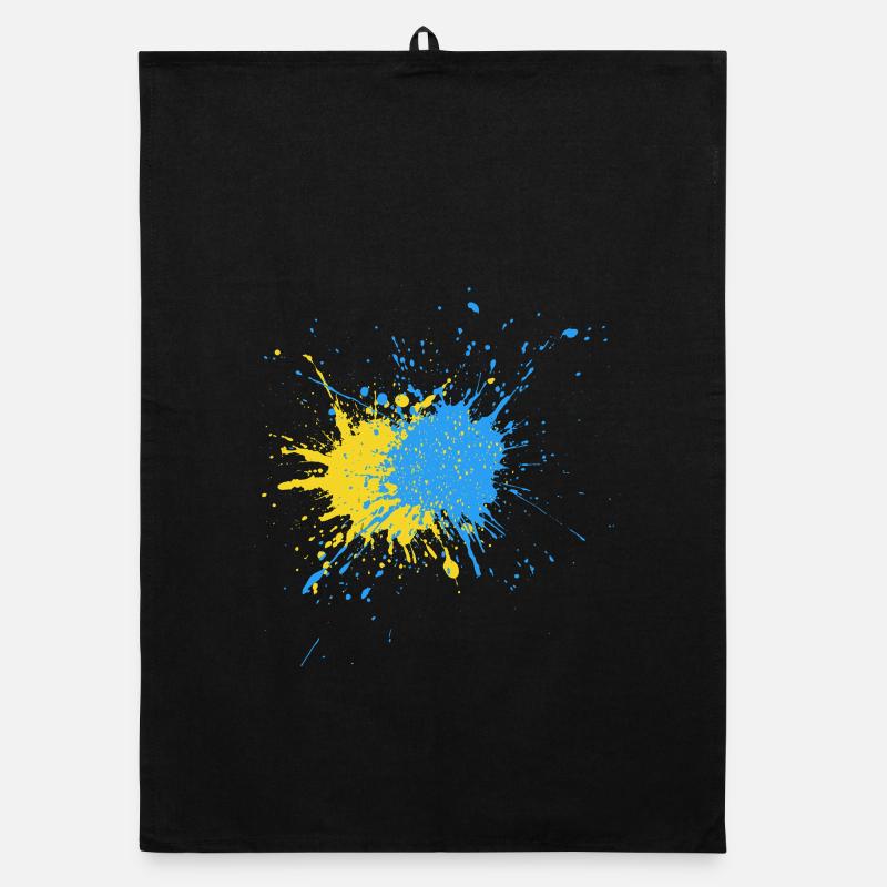 Creative Color Strike Design Organic dish towel