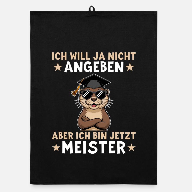 Master craftsman's examination passed - Otter Master Degree Organic dish towel