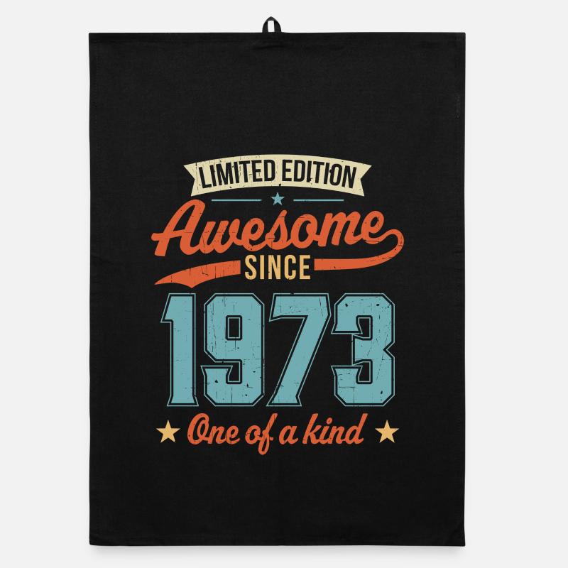 Awesome Since 1973 Organic dish towel