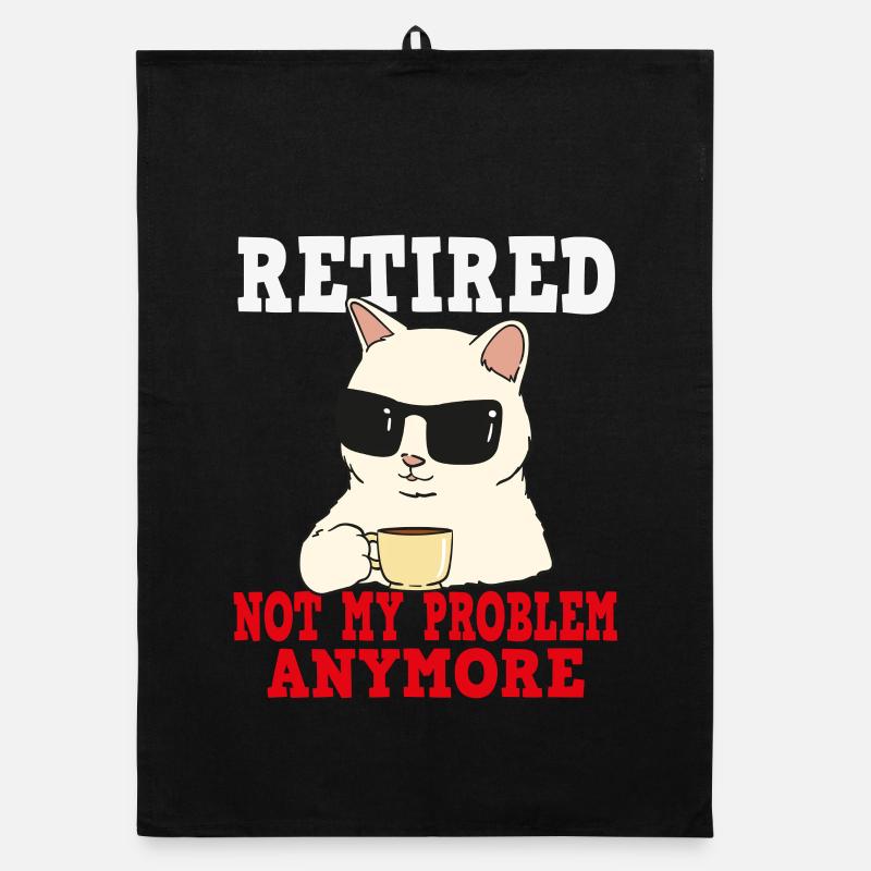 Retirement cat: No longer my problem Organic dish towel
