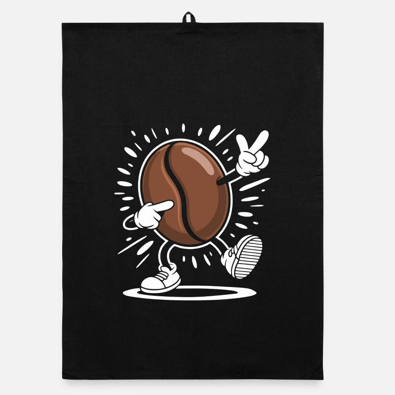 Caffeine Coffee Bean Comic Coffee Organic Geschirrtuch
