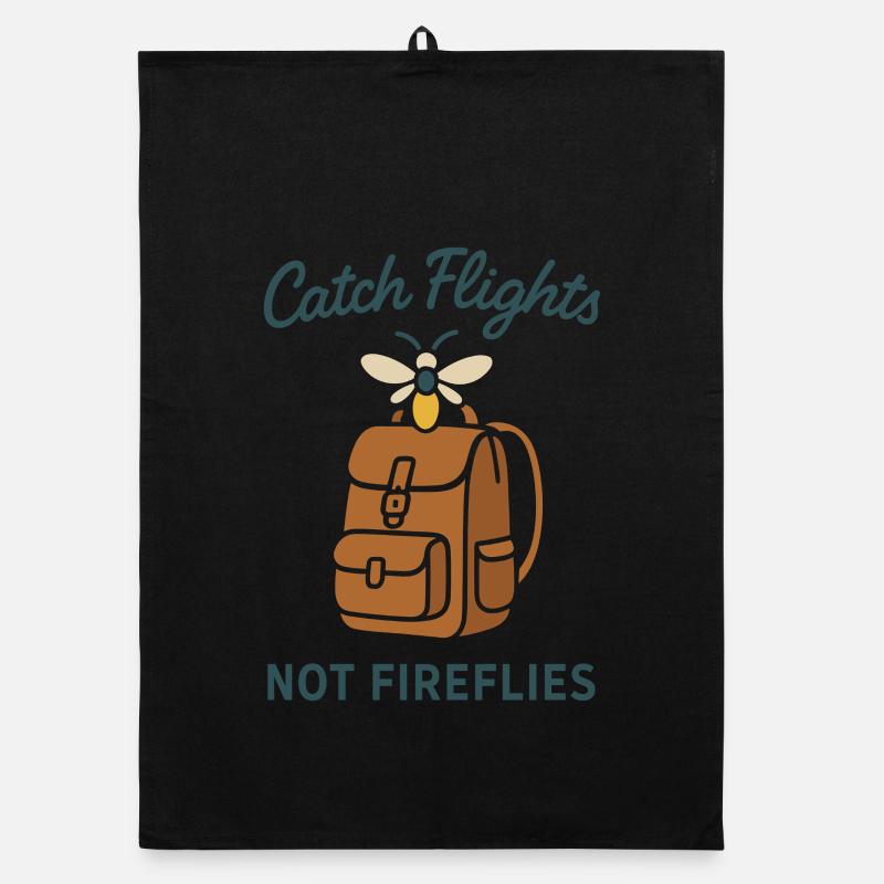 Luciole Nuit Nuit Glow Bug Nostalgique Torchon bio