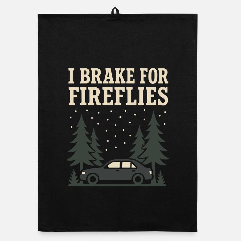 Firefly Summer Night Glow Bug Nostalgic Organic dish towel
