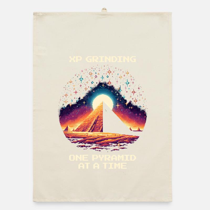 XP Grind: Pyramid by Pyramid | Egypt RPG Organic dish towel