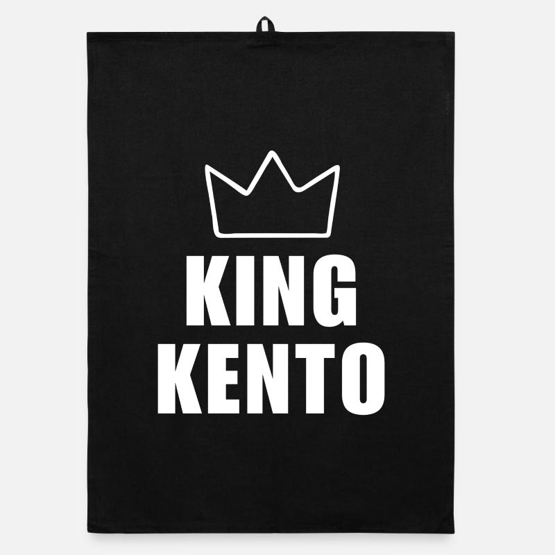 Kento Name mit Buchstabe K - King Crown Hemd Organic Geschirrtuch