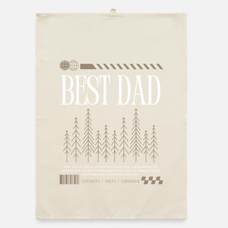 Bester Papa  Organic Geschirrtuch