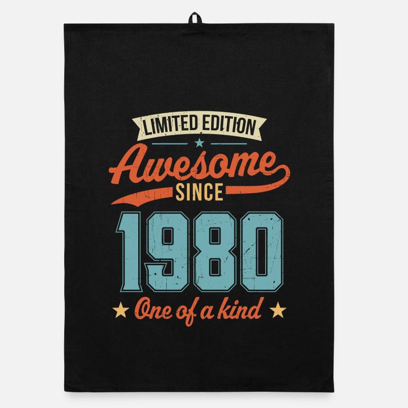 Awesome Since 1980 Organic dish towel