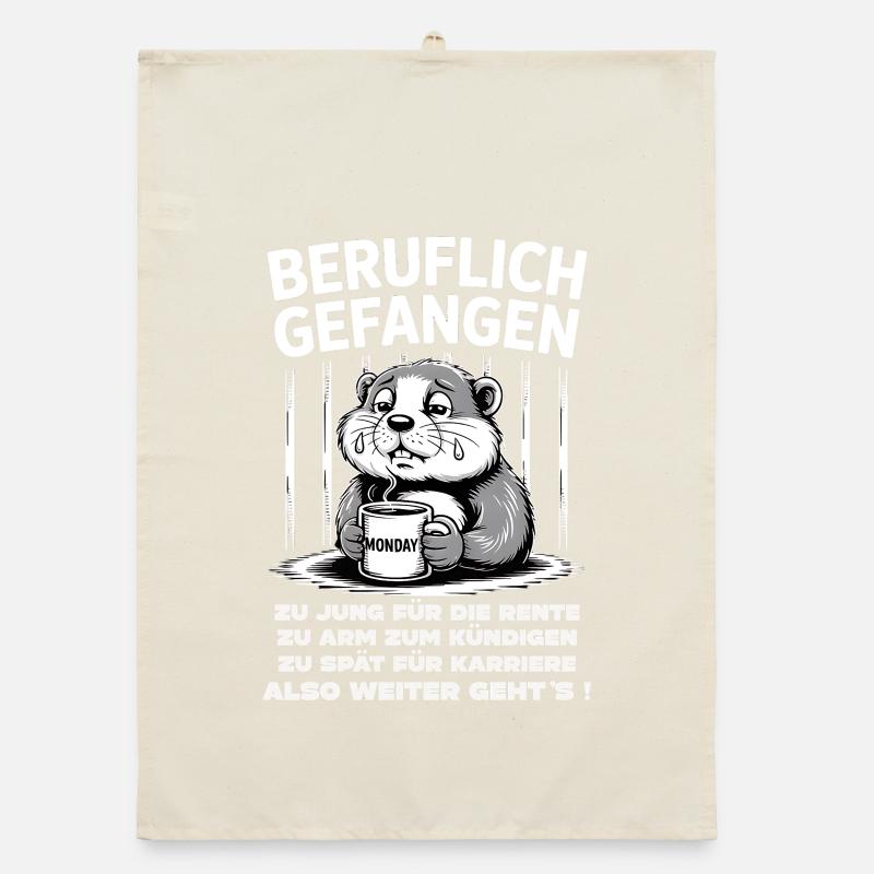 Office & Job Colleagues Workers Fun Work Organic dish towel