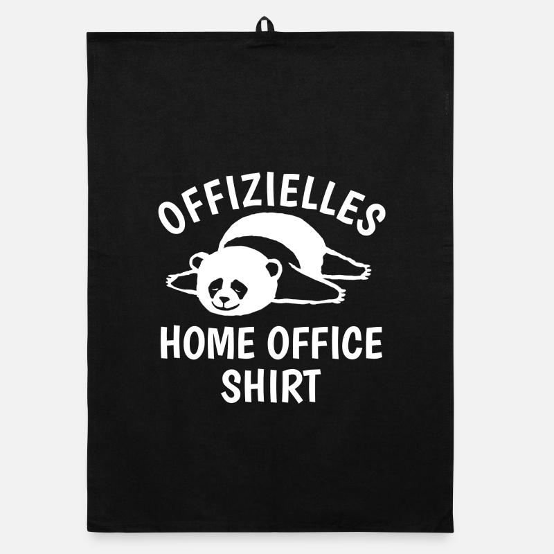 Panda - Home office shirt - Geschenk Organic Geschirrtuch