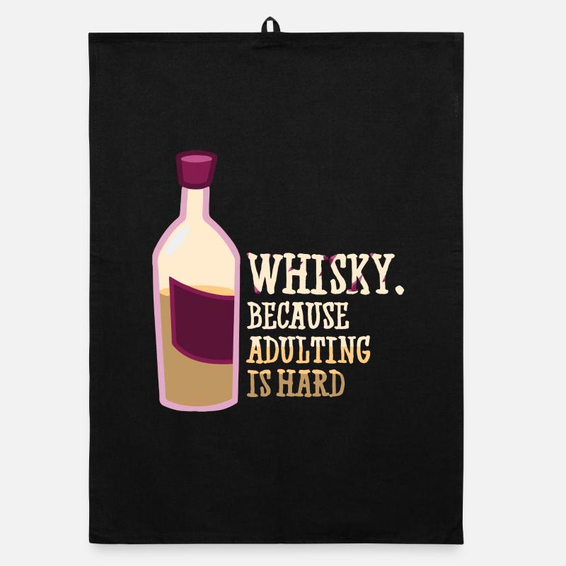Whiskey Spruch Whiskeytrinker Whiskeyliebhaber Organic Geschirrtuch