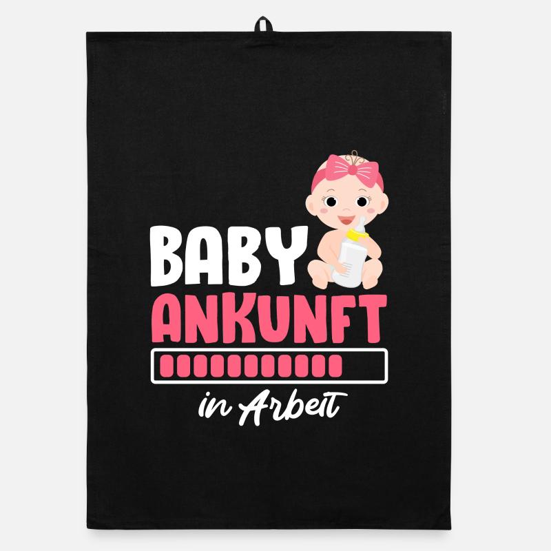Bientôt Maman ARRIVÉE DE BÉBÉ EN COURS Drôle Torchon bio