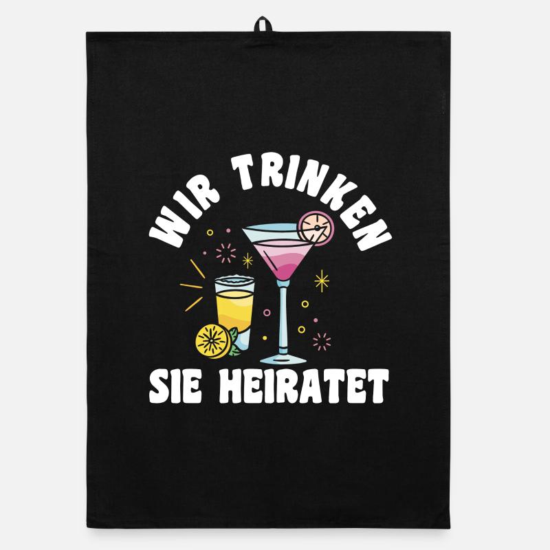 Bachelor Party Team Bride Hen Party Organic dish towel