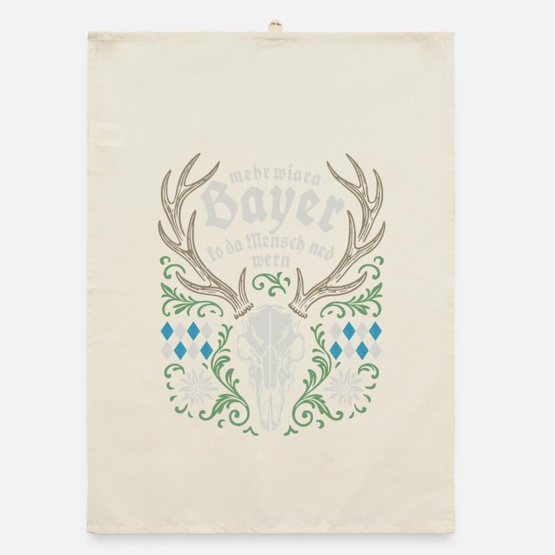 Man cannot become more than a Bavarian Organic dish towel
