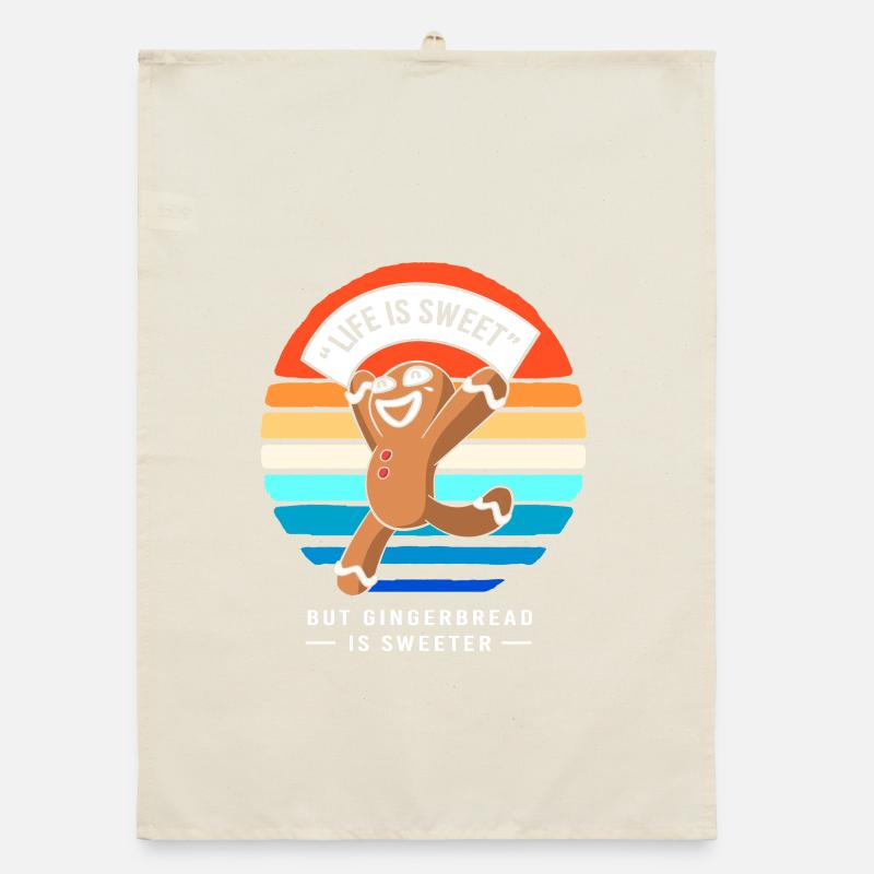 Gingerbread Christmas Gingerbread Man Gingerbread Organic dish towel