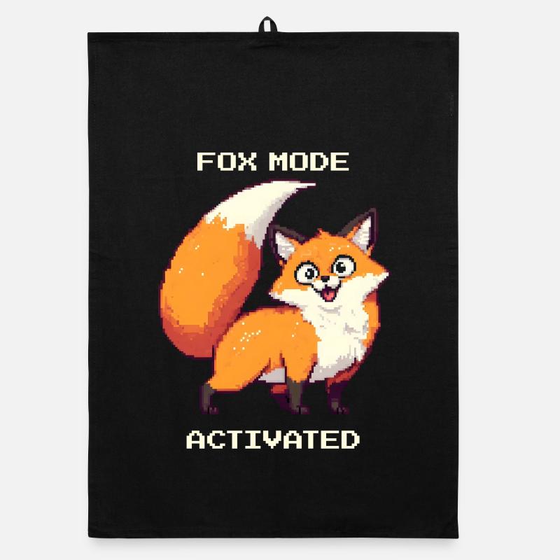 Mode renard activé | Humour de Derpy Fox Torchon bio