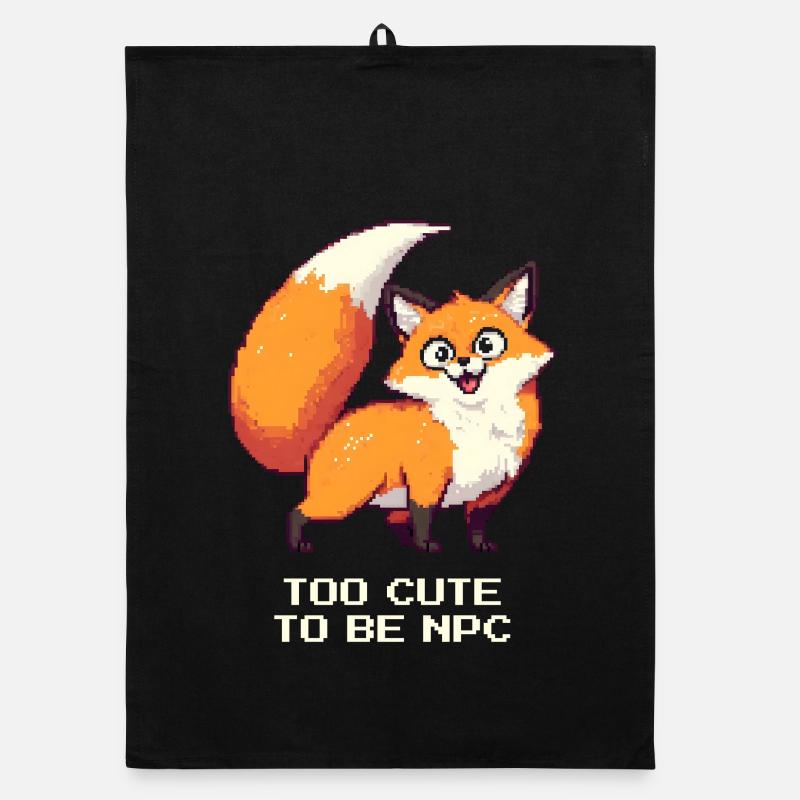Derpy Fuchs mit Main-Character-Energy Organic Geschirrtuch