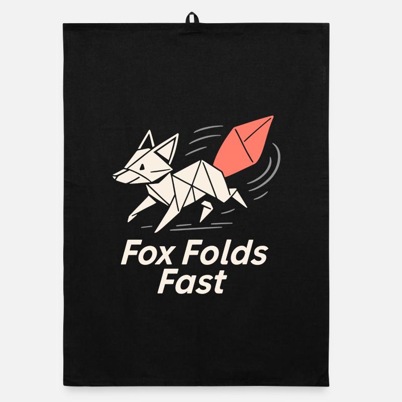 Origami Clubgeschenk Einerfalt Zu Einer Organic Geschirrtuch