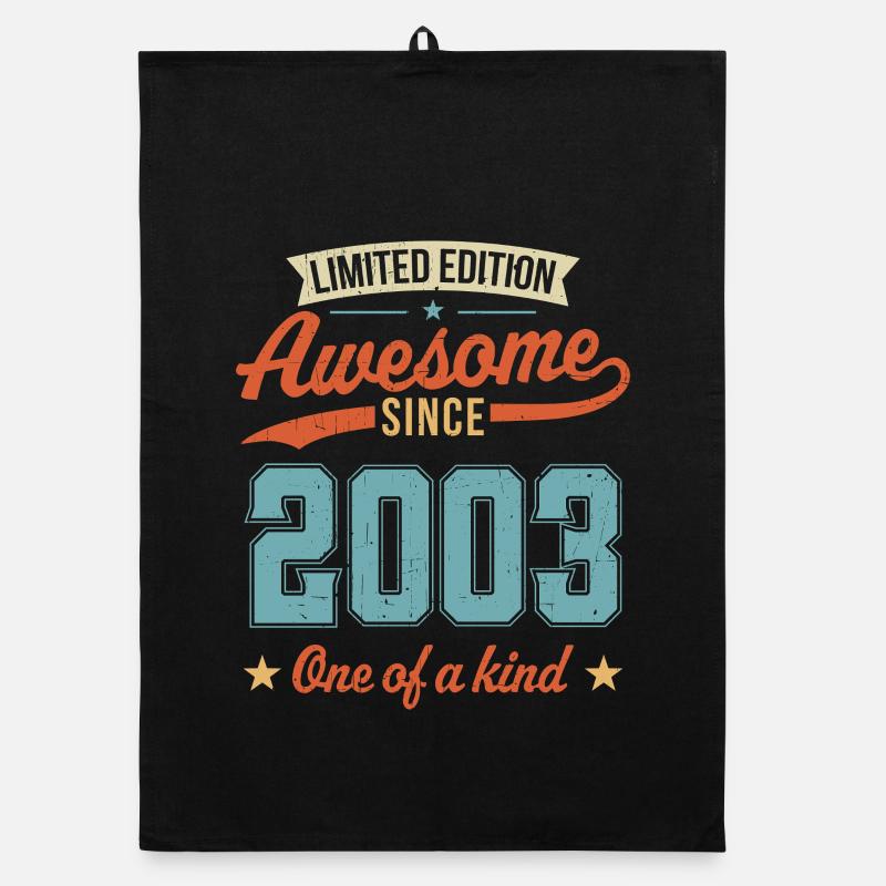 Awesome Since 2003 Organic dish towel