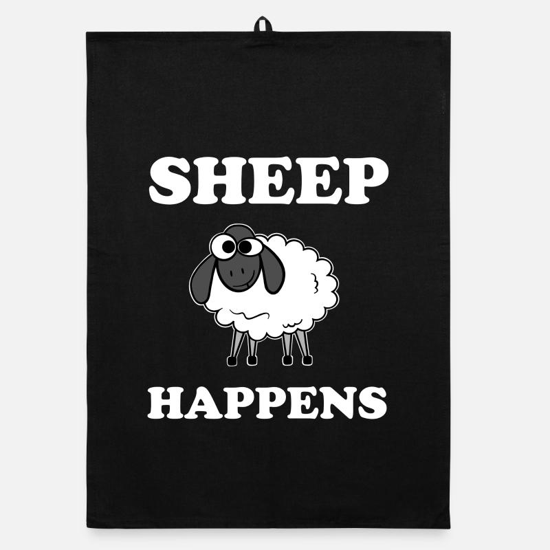 Sheep Happens Organic Geschirrtuch